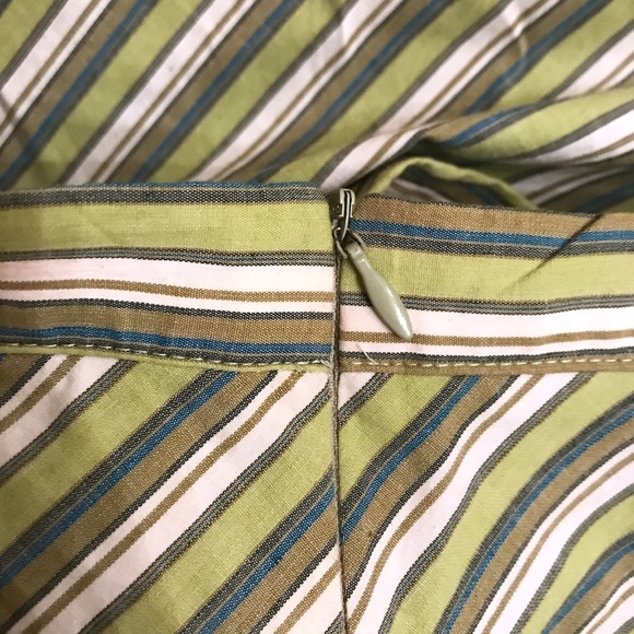 Pencil Skirt.BCBG/To The Max!. size 7.Striped Green/blue/white.EUC - Picture 6 of 12